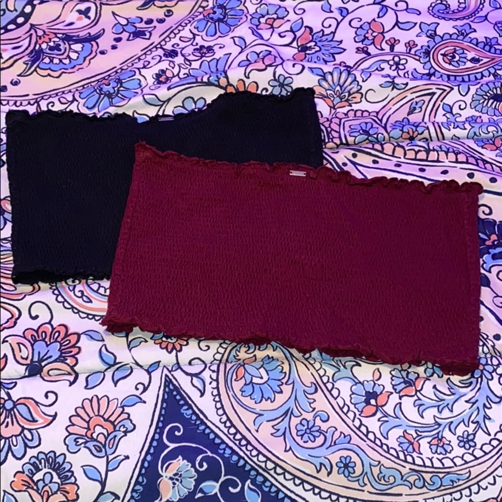 Two Bandeau Tops - Pink Brand